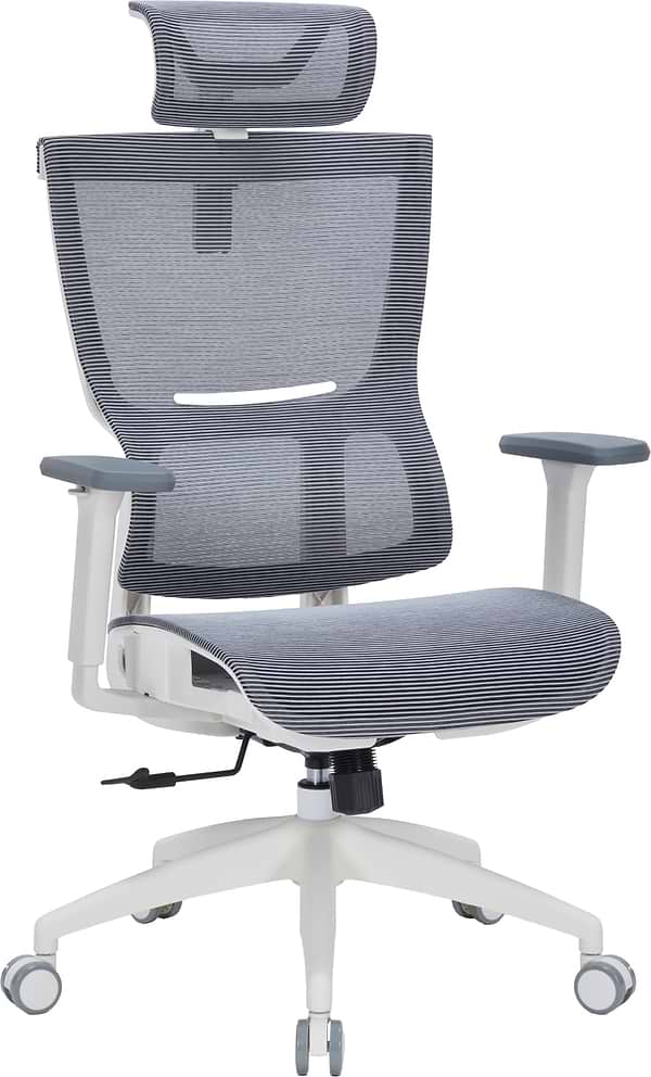 Фото - Кресло офисное OfficePro Elegant (OC660-W-DG-DG) White/Dark Gray