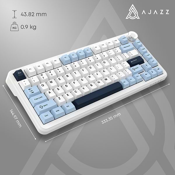 Фото - Клавіатура бездротова ігрова Ajazz AK820 MAX PLUS (AK820MAX-DD-BWD)