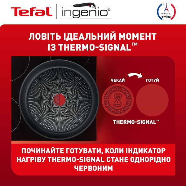Фото - Набір посуду зі знімною ручкою Tefal L3979153 Ingenio Eco Resist 13 пр