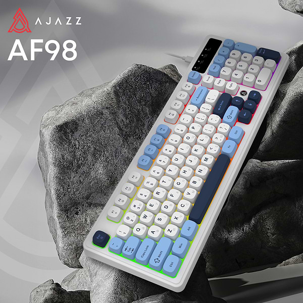 Фото - Клавиатура проводная игровая Ajazz AF98 Glacier Blue (AF98-GB)