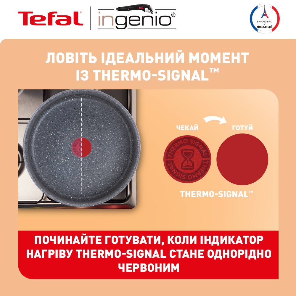 Фото - Набір посуду зі знімною ручкою Tefal L3969072 Ingenio Natural Force 7 пр