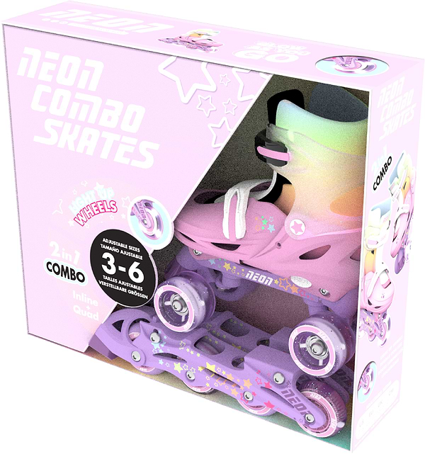 Фото - Ролики Neon Combo Радуга (NC48R4)