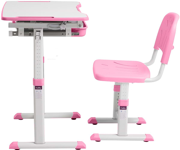 Фото - Комплект меблів шкільний 2 елементи Cubby Sorpresa Pink