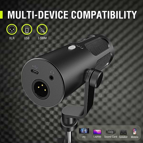 Фото - Мікрофон до комп'ютера Fifine Tank 3 USB/XLR Black