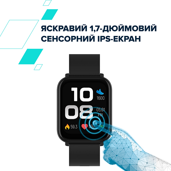 Фото - Смарт-часы Canyon Easy SW-54 Black (CNS-SW54BB)