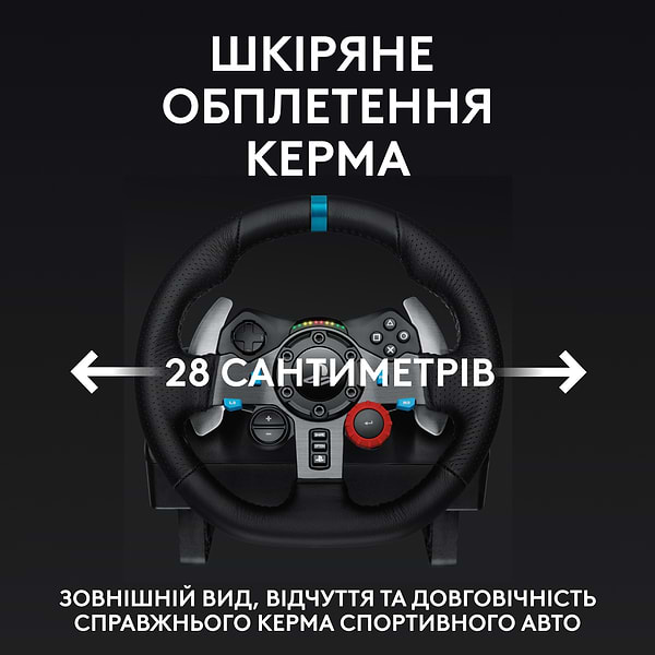 Фото - Кермо Logitech G29 Racing Wheel and Pedals for PS4/PS5 and PC + G435 Black (991-000539)