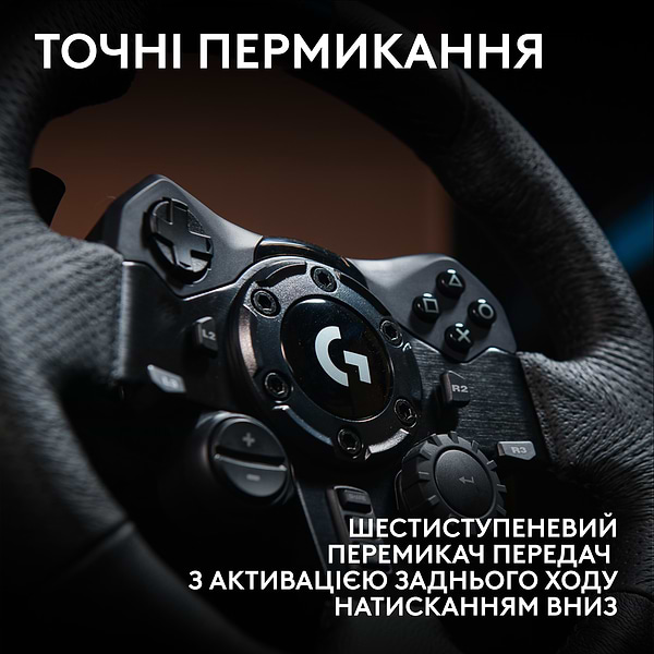 Фото - Кермо Logitech G923 Racing Wheel and Pedals for PS4 and PC (941-000149)