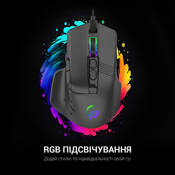Фото - Уценка - Мышь проводная игровая GamePro USB Black (GM560)