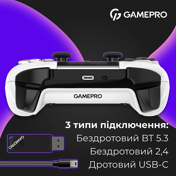 Фото - Геймпад GamePro GPS20W White