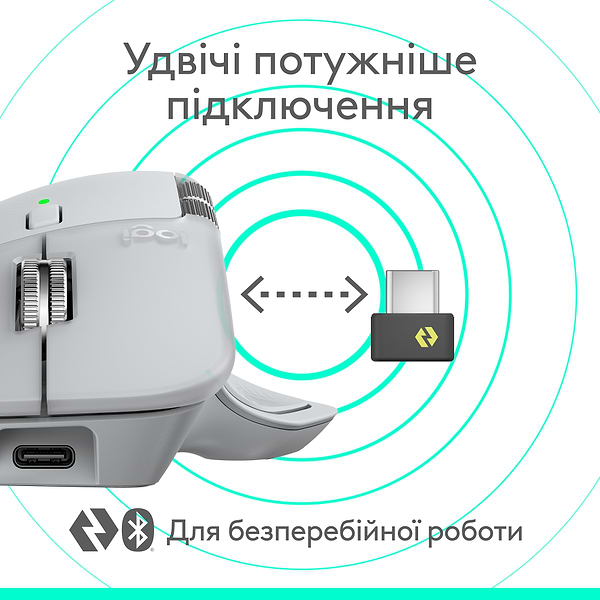 Фото - Мышь беспроводная Logitech MX Master 4 Performance Pale Grey (910-007563)
