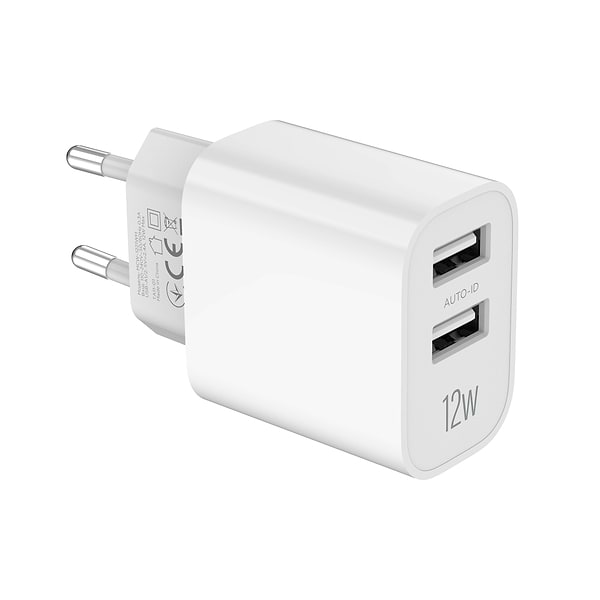 Фото - Мережевий зарядний пристрій MAKE 12W 2xUSB-A White (MCW-1221WH)