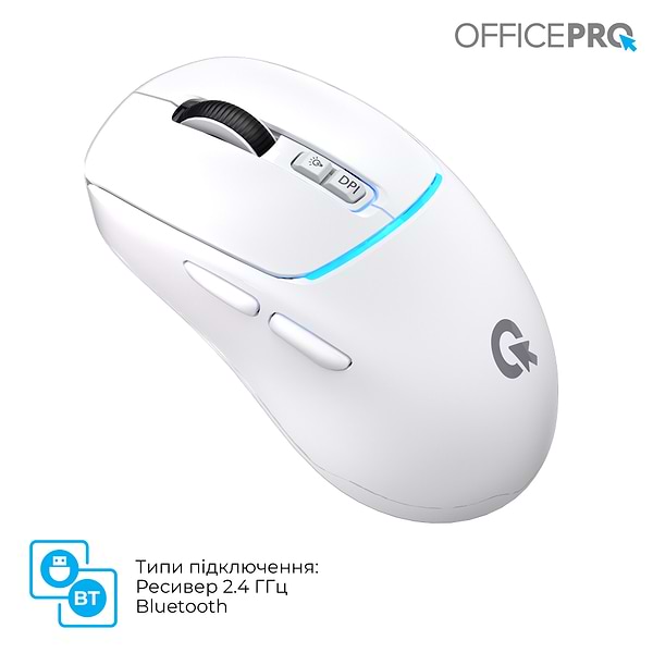 Фото - Миша бездротова OfficePro Silent Click Wireless White (M468W)
