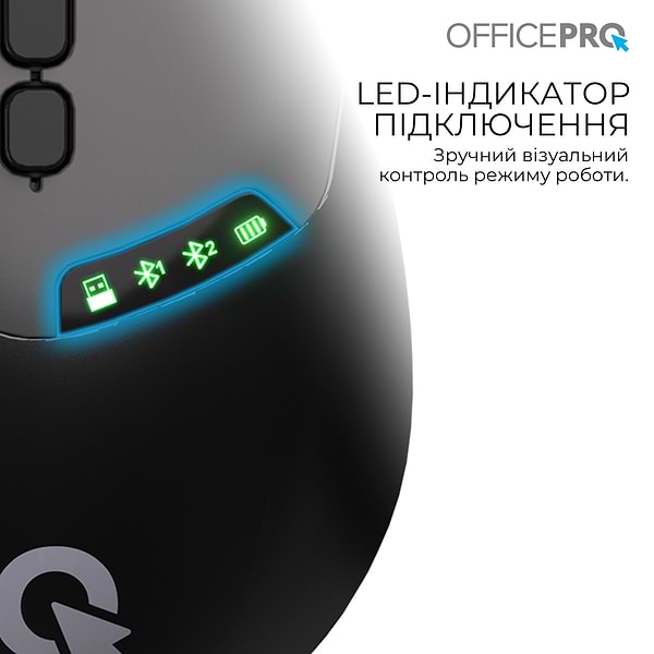 Фото - Миша бездротова OfficePro Silent Click Wireless Black (M520B)
