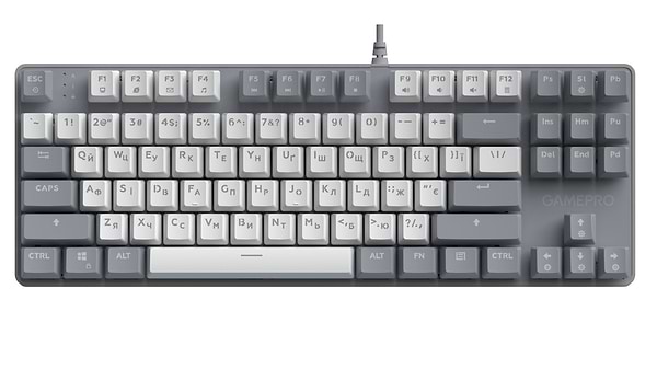 Фото - Клавиатура проводная GamePro Genesis Metallic Outemu Red Swithes USB Gray (MK110G)