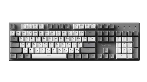 Фото - Клавіатура дротова ігрова GamePro Genesis Metallic Outemu Red Swithes USB Gray (MK144G)
