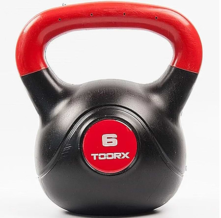 Гиря Toorx PVC 6 кг Black/Orange (KRP-6)
