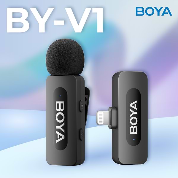 Фото - Микрофон для смартфона Boya BY-V1 Lightning Black