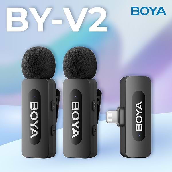 Фото - Мікрофон для смартфона Boya BY-V2 Lightning Black