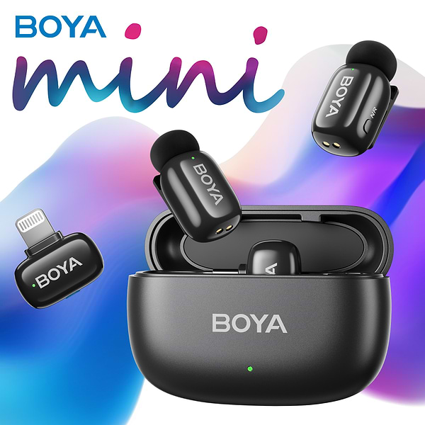 Фото - Мікрофон для смартфона Boya mini-12 Type-C/Lightning Black