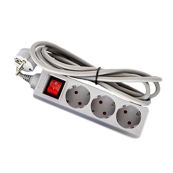 Фото - Удлинитель 220В Logan 3 розетки 3m (SFG3-3)