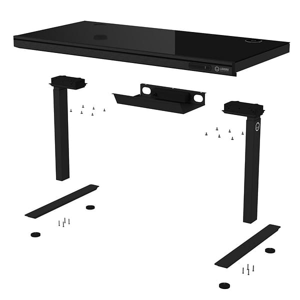 Фото - Стіл комп'ютерний Lorgar PRO 80G Glass Black (LRG-DP80G)