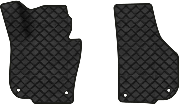 Коврики из экокожи в салон авто передние EVAtech для Superb (B6) Skoda 2008-2015 2 поколение Sedan EU (SK3221AE2AV4BBB)