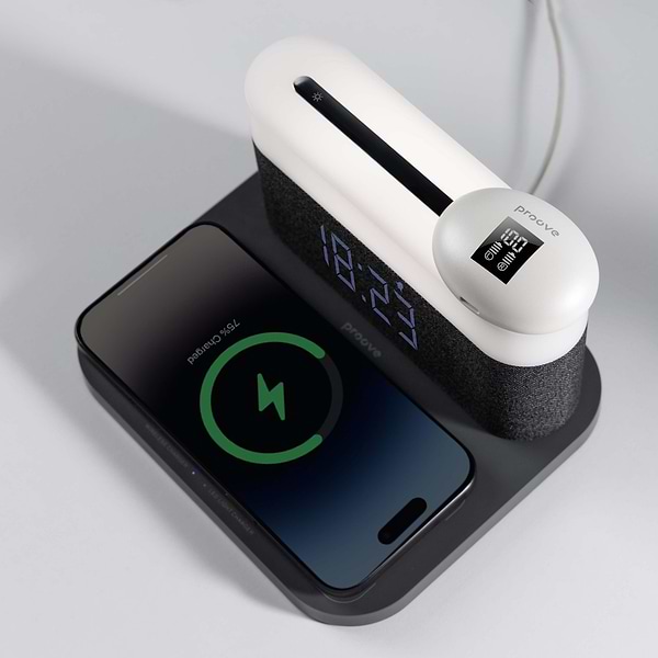 Фото - Ночник Proove с Беспроводной зарядкой Day & Night Dark Gray (PLDN05002005)