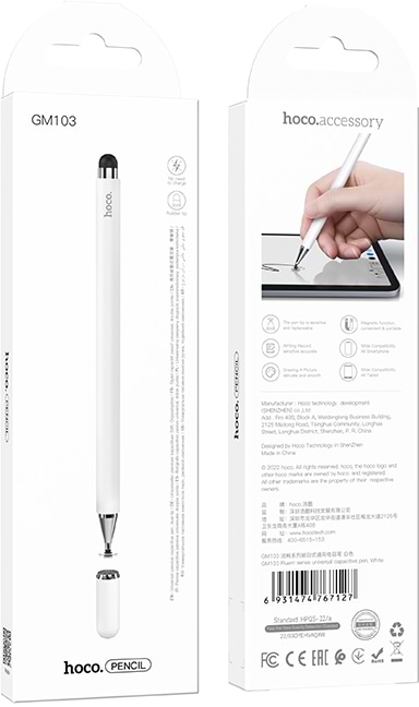 Фото - Стилус HOCO GM103 White (6931474767127)