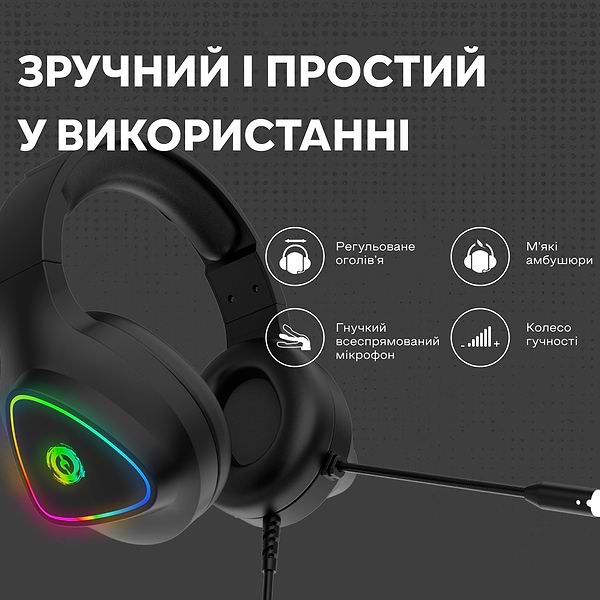 Фото - Гарнітура дротова ігрова Canyon CND-SGHS6B Black