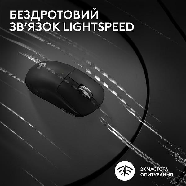 Фото - Миша бездротова ігрова Logitech G Pro X Superlight 2 LightSpeed Black (910-006630)