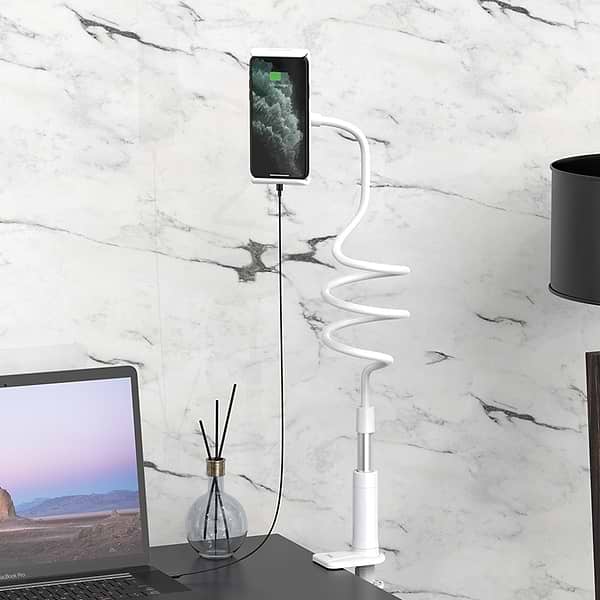 Фото - Підставка для мобільного пристрою HOCO PH24 Balu tablet PC stand Silver+White (6931474719423)