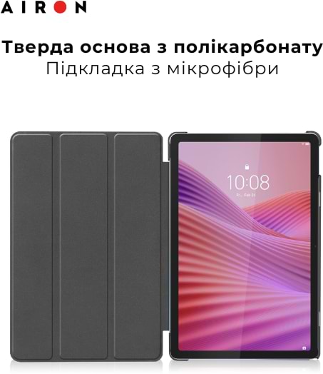 Фото - Чехол для планшета AIRON Premium для Lenovo Tab M10 4th Gen 2025 TB-311FU / TB-311XU с защитной пленкой и салфеткой Black