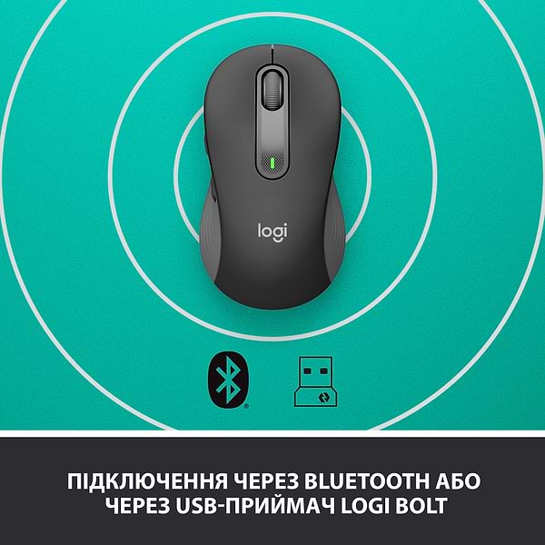 Фото - Мышь беспроводная Logitech Signature M650 Wireless Mouse Graphite (910-006253)