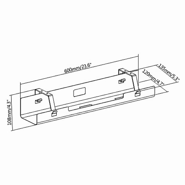 Фото - Органайзер для зберігання кабелів OfficePro CT310 Black