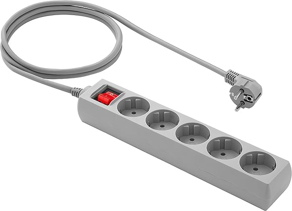 Фото - Сетевой фильтр Ultra SSG5-1.8 (5 роз.,1.8 м) серый