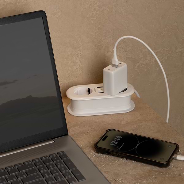 Фото - Мережевий фільтр Proove Supercoil 20W (2xAC + Type-C + 2xSB) 1.5m White (PSPS25002102)