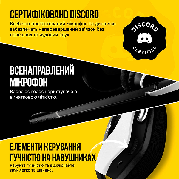 Фото - Гарнітура бездротова ігрова Corsair VOID RGB ELITE Wireless Headset, White (CA-9011202-EU)
