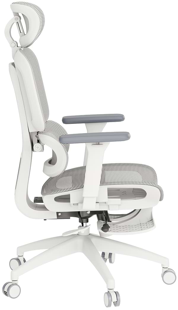 Фото - Кресло офисное OfficePro Skyline Footrest (OC750-W-LG-LG) White/Light Gray
