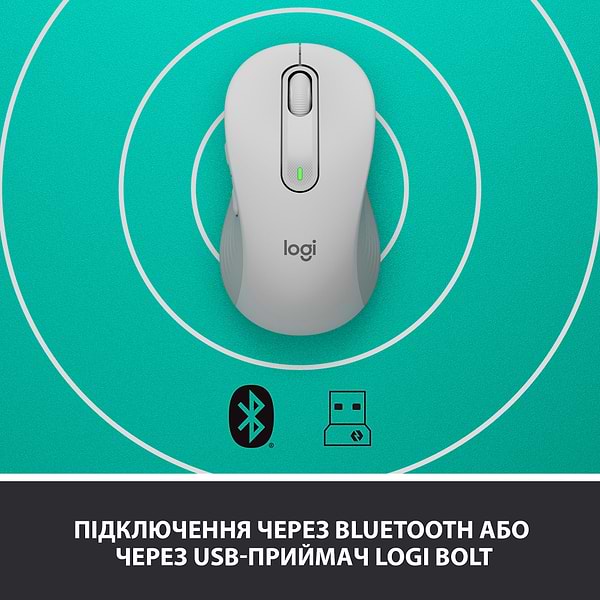 Фото - Миша бездротова Logitech Signature M650 L Wireless Mouse Off-White (910-006238)
