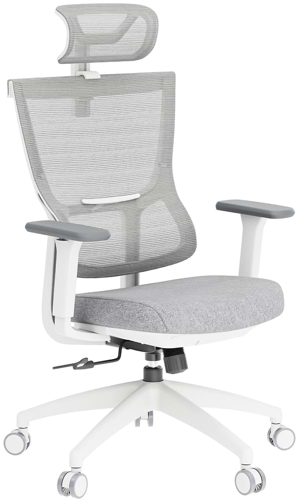 Фото - Крісло офісне OfficePro Elegant (OC600-W-LG-LG) White/Light Gray