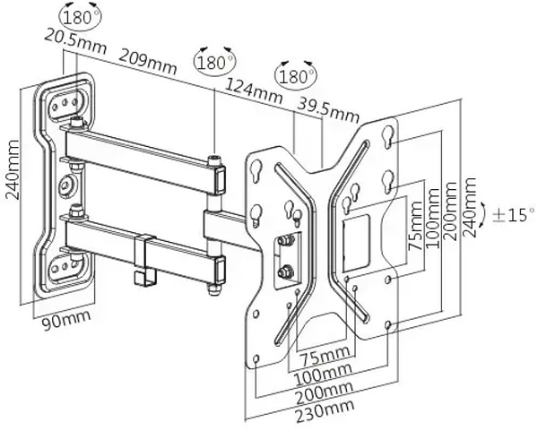 Фото - Кріплення для телевізора Logan Cosmo3B