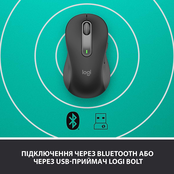 Фото - Миша бездротова Logitech Signature M650 L Left Wireless Mouse Graphite (910-006239)