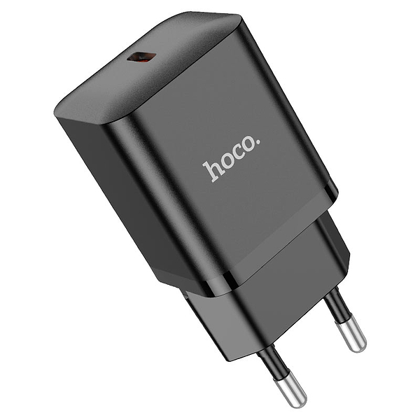 Фото - Сетевое зарядное устройство HOCO N27 PD20W charger Black (6931474783448)