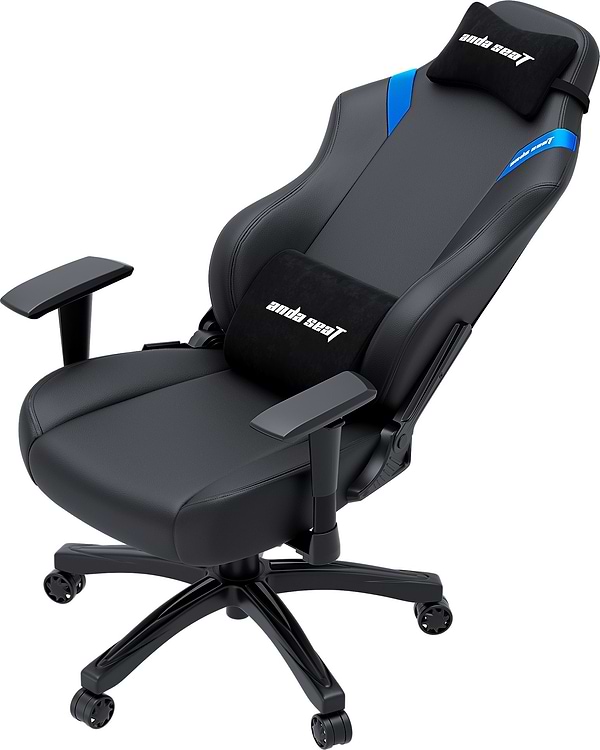 Фото - Кресло для геймеров Anda Seat Luna Size L Black/Blue PVC (AD18-44-BS-PV)