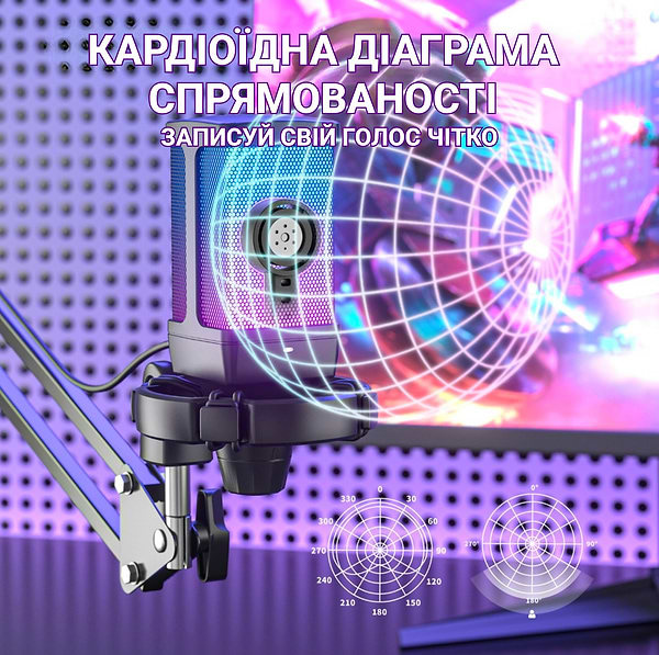 Фото - Микрофон для компьютера проводной Fifine Q6T USB Black