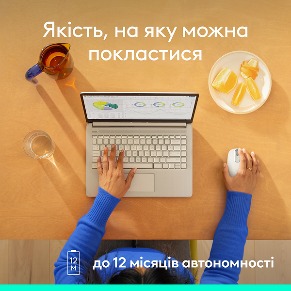 Фото - Миша бездротова Logitech M196 Bluetooth Mouse Off White (910-007460)
