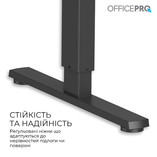 Фото - Стіл комп'ютерний OfficePro ODE1260WB White/Black