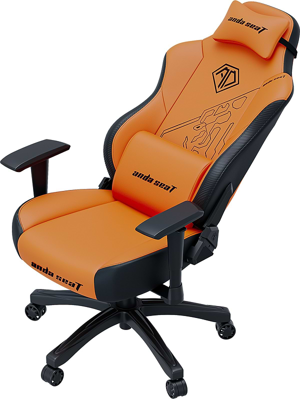 Фото - Крісло для геймерів Anda Seat Phantom 3  Tiger edition Orange PVC Size L (AD18Y-14-OB-PV/C)