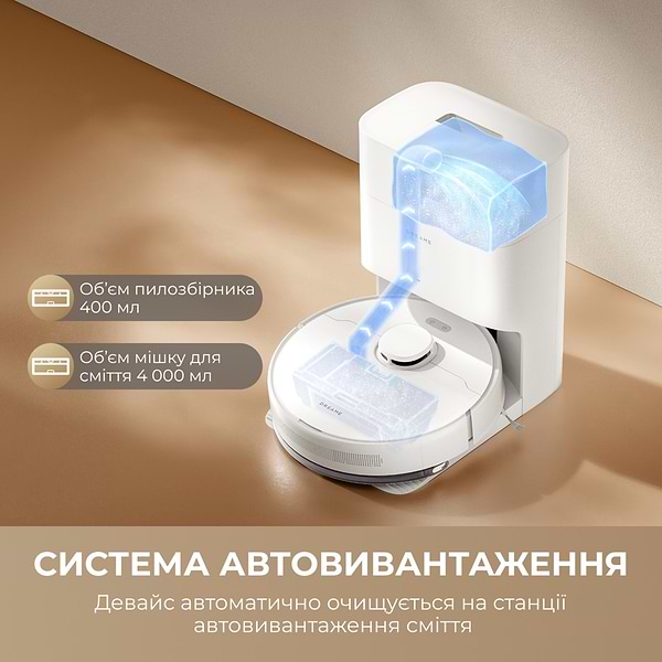 Фото - Робот-пылесос моющий Dreame D10 Plus Gen 2 White (RLD32GD)