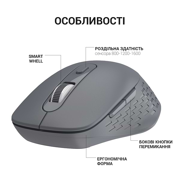 Фото - Миша бездротова OfficePro M230G Silent Click Wireless Gray (M230G)